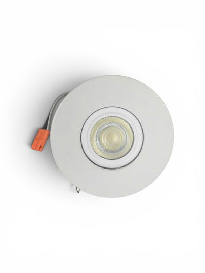 4-inch White Recessed Light with 3000K Light and Frosted Lens