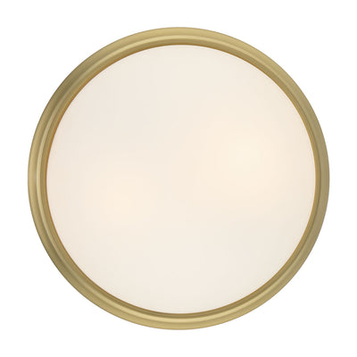 4.25'' Baumann Vintage Brass 2 Light Flush Mount