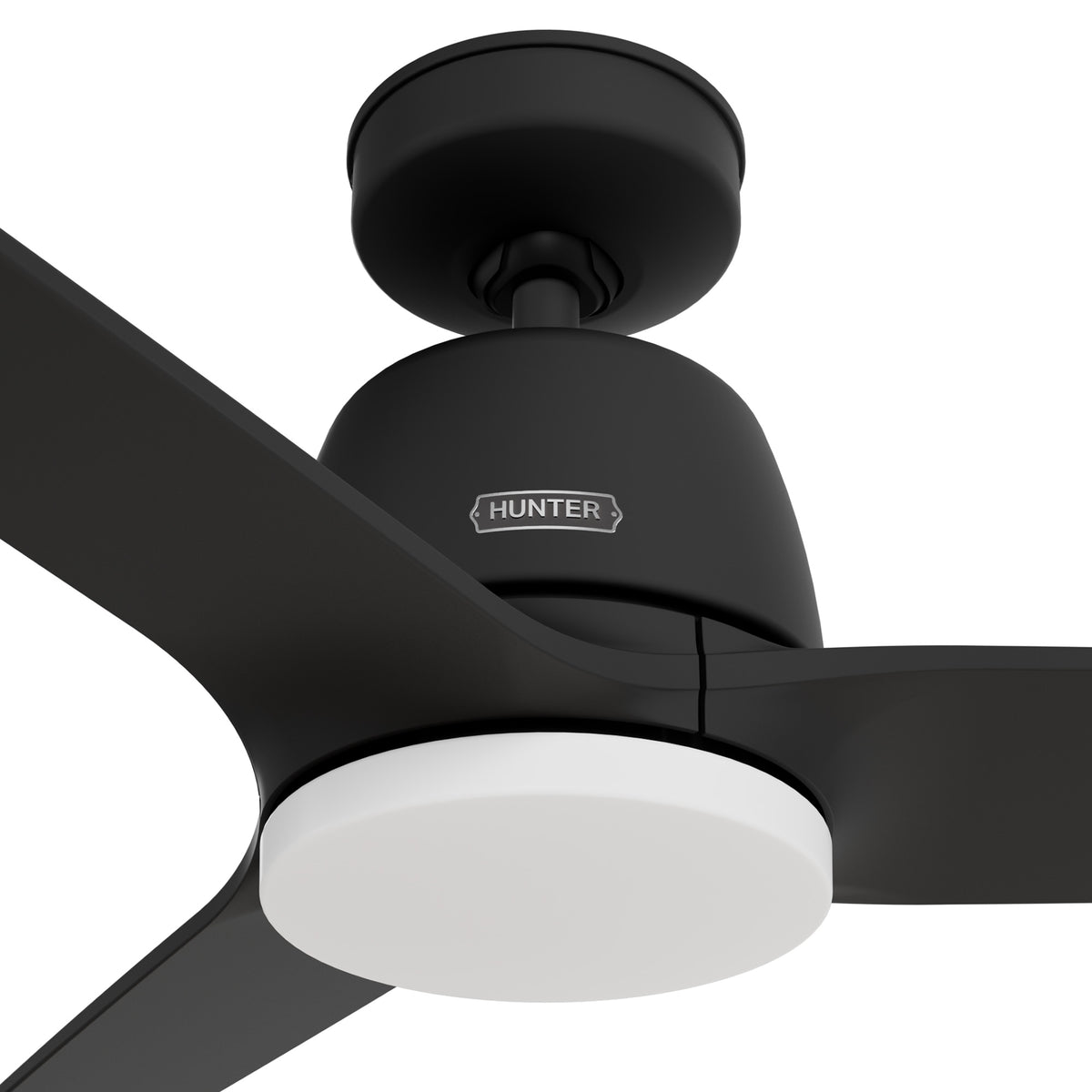 52 inch Malden Matte Black Ceiling Fan with LED Light Kit and Handheld Remote