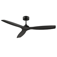 Cirova 52'' 3 Blades Matte Black Indoor DC Ceiling Fan With Remote