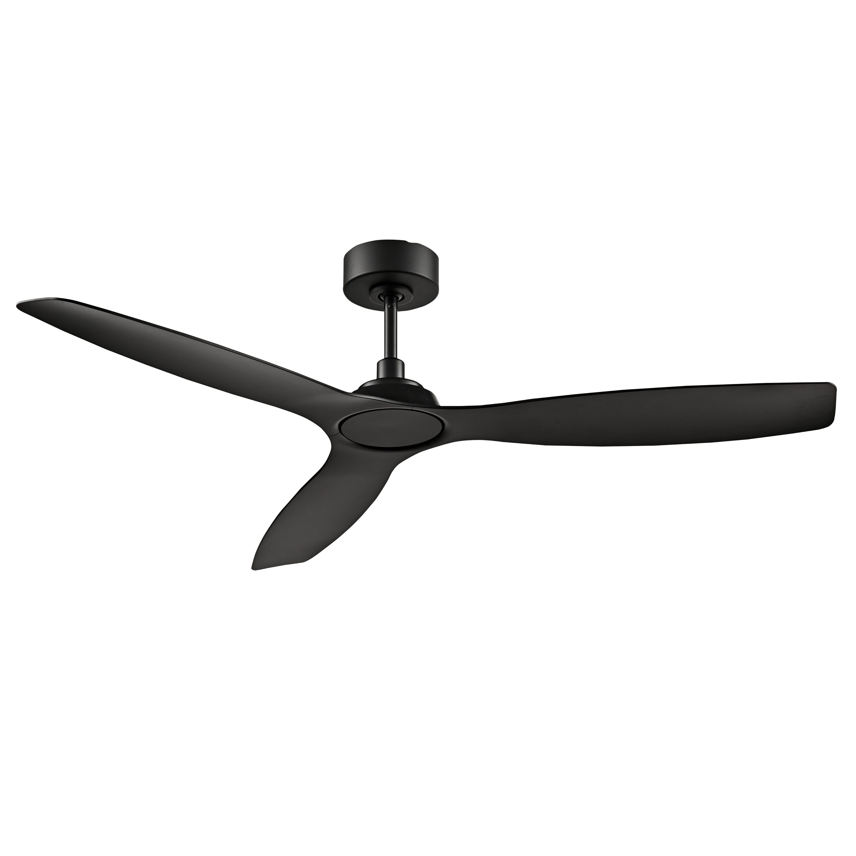 Cirova 52'' 3 Blades Matte Black Indoor DC Ceiling Fan With Remote