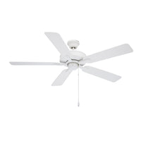 52 Inch Coltstaff AC Alabaster White Indoor Ceiling Fan 5-Blade Reversible
