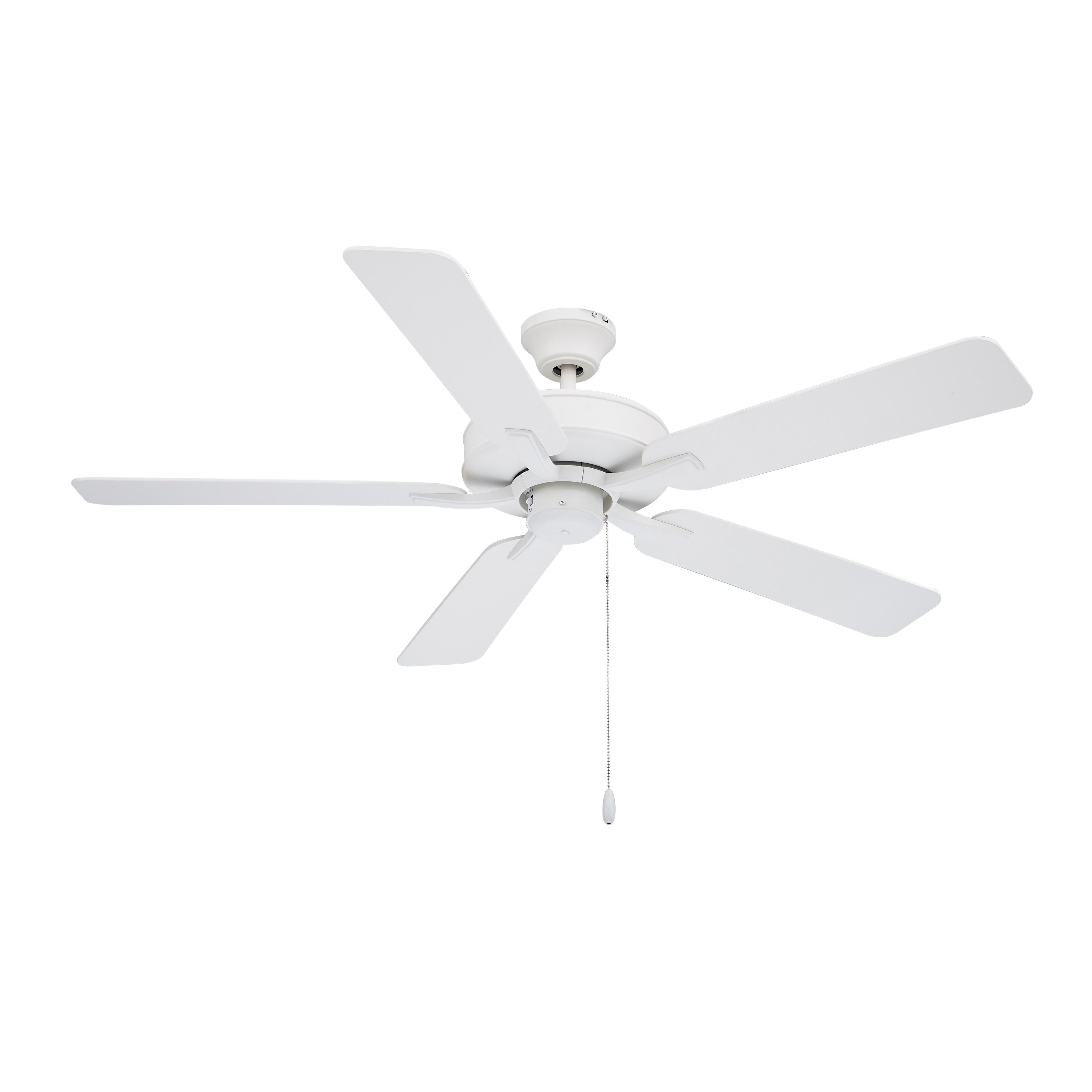 52 Inch Coltstaff AC Alabaster White Indoor Ceiling Fan 5-Blade Reversible