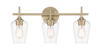 22'' Ashford Modern Gold 3 Light Bath Vanity