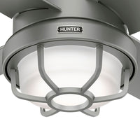 54 inch Searow Matte Silver WeatherMax Indoor / Outdoor Ceiling Fan with LED Light Kit and Wall Control