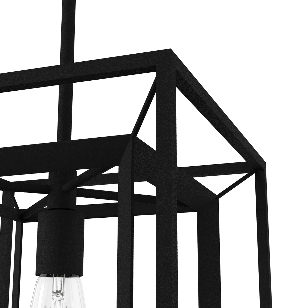 Doherty 12-inch 1-light Natural Black Iron Convertible Industrial Pendant