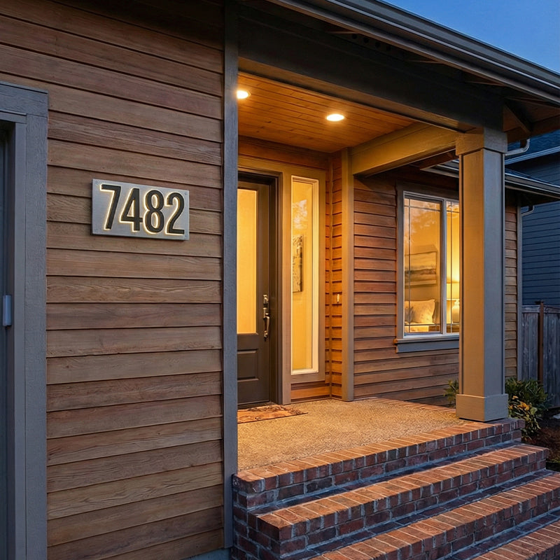 Illuminated Address Numbers - ABS Polymer - 2700K