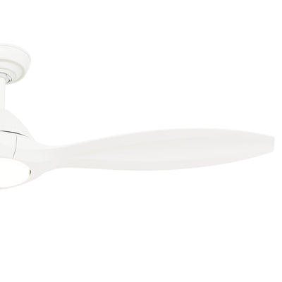 Casablanca 56 inch Surea ENERGY STAR® Fresh White Damp Rated Ceiling Fan with LED Light Kit and Wall Control and Handheld Remote
