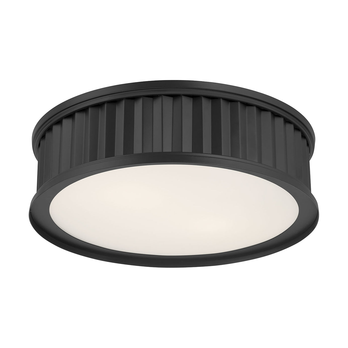 5.25'' Corvella Matte Black 3 Light Flush Mount