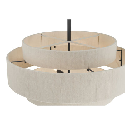20.5'' Helbert Matte Black 6 Light Pendant