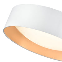16-inch Rosata White Flush Mount Ceiling Light