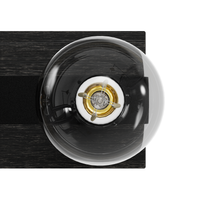 Donelson 36.25-inch 7-light Natural Black Iron and Dark Ash Vanity Light