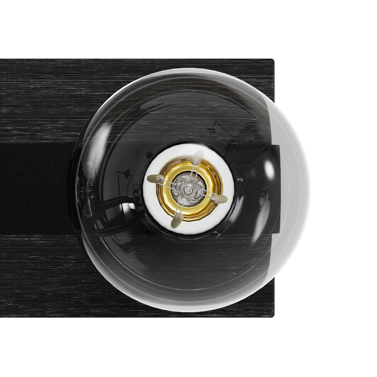 Donelson 36.25-inch 7-light Natural Black Iron and Dark Ash Vanity Light