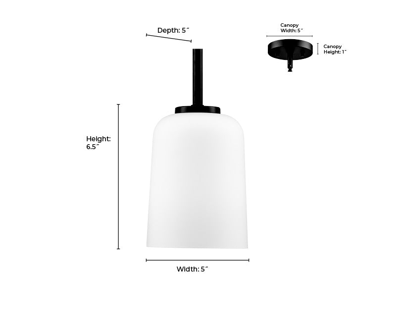 6.5'' Laphia Modern Gold 1 Light Pendant