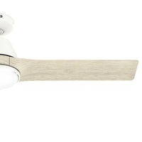 52 inch Aeronaut Wi-Fi ENERGY STAR® Matte White Damp Rated Ceiling Fan with LED Light Kit and Handheld Remote