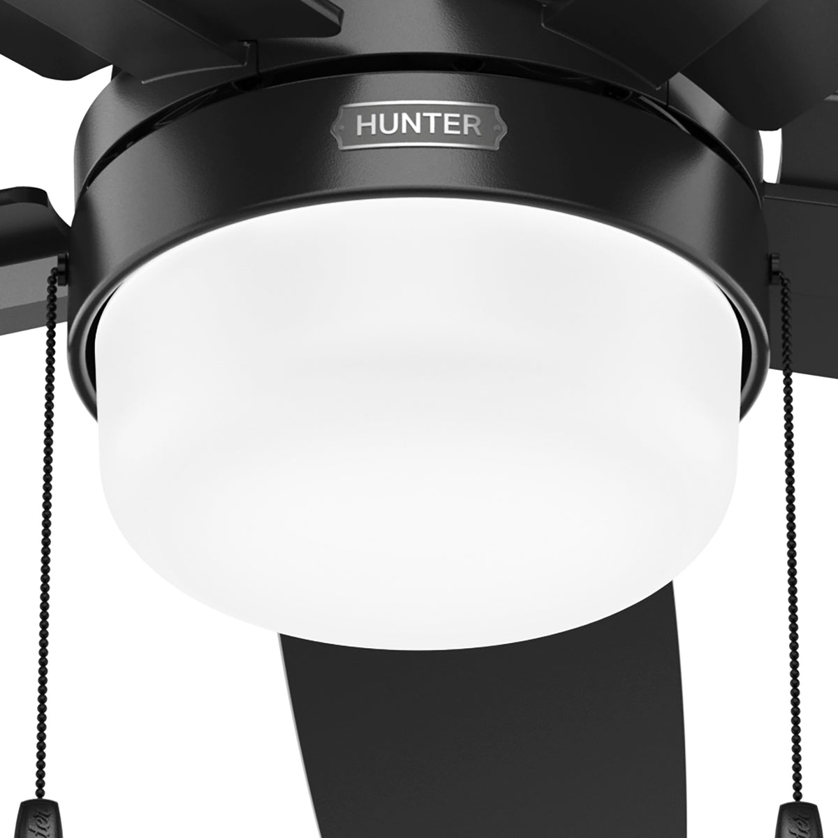 52 inch Anisten ENERGY STAR® Matte Black Ceiling Fan with LED Light Kit and Pull Chain