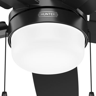 52 inch Anisten ENERGY STAR® Matte Black Ceiling Fan with LED Light Kit and Pull Chain