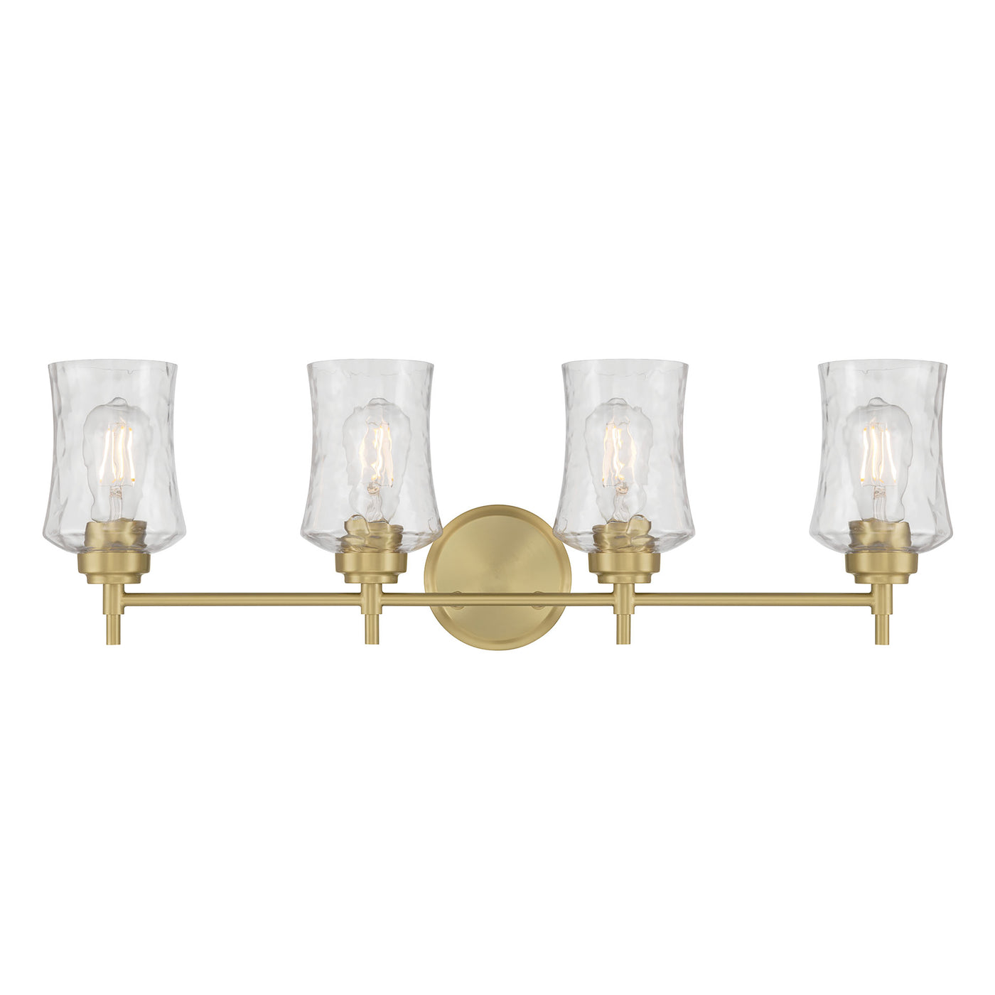 29.25'' Clarvyn Vintage Brass 4 Light Bath Vanity