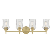29.25'' Clarvyn Vintage Brass 4 Light Bath Vanity