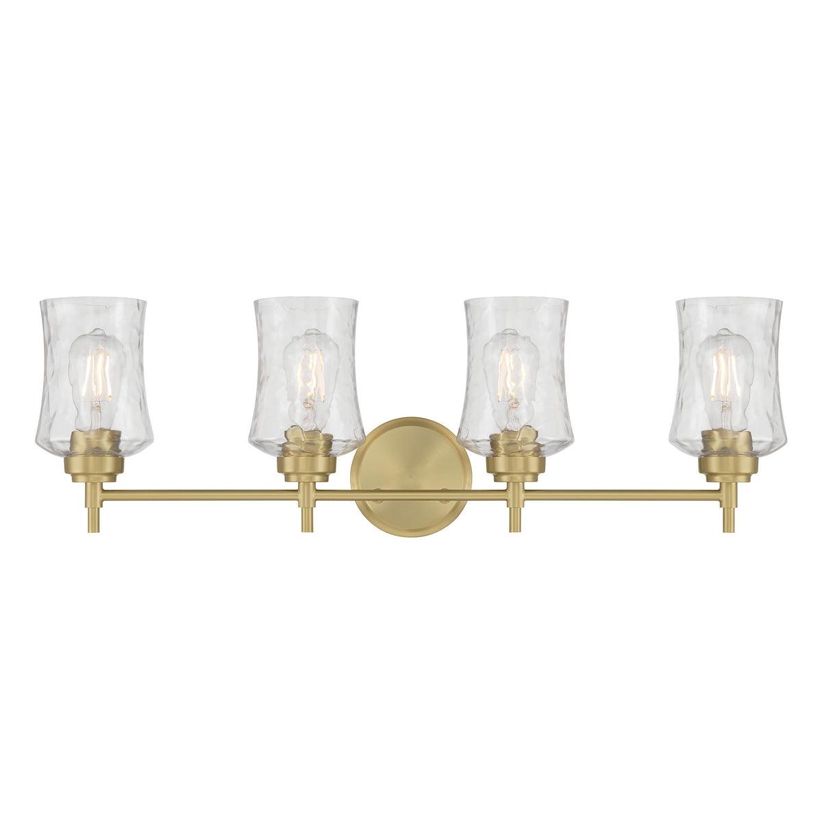 29.25'' Clarvyn Vintage Brass 4 Light Bath Vanity