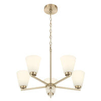 14.75'' Strayhan Modern Gold 5 Light Chandelier