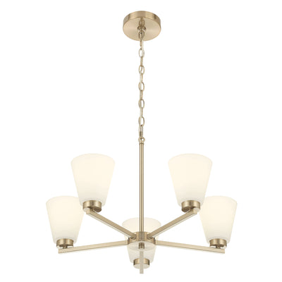 14.75'' Strayhan Modern Gold 5 Light Chandelier