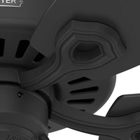 42 inch Builder Elite Matte Black Ceiling Fan and Pull Chain