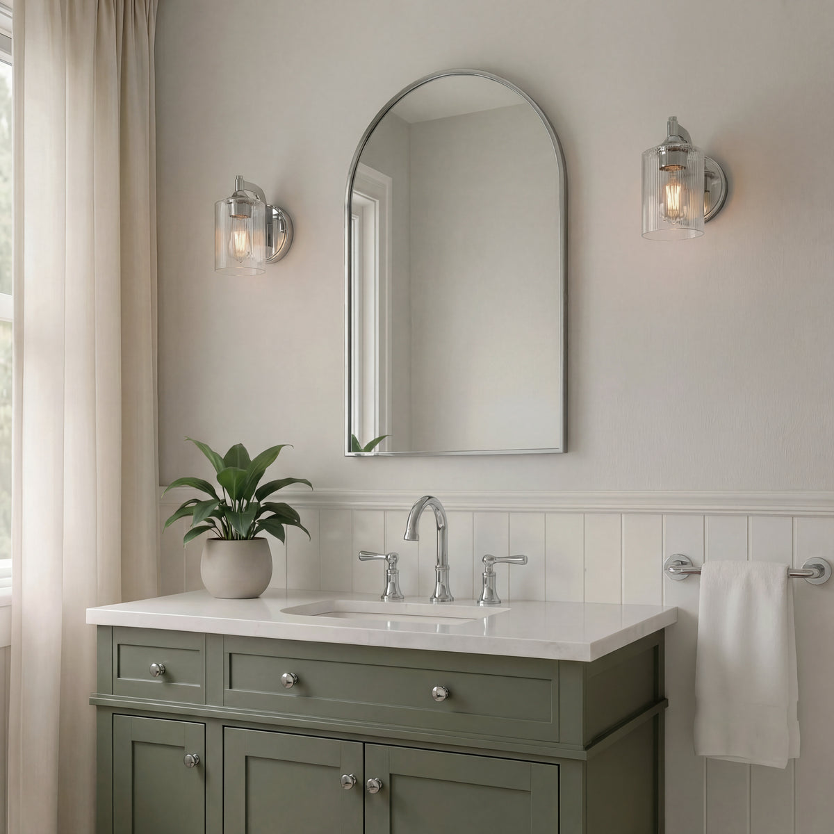 5'' Ryehouse Chrome 1 Light Wall Sconce