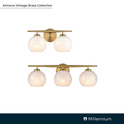 24'' Kimorra Vintage Brass 3 Light Bath Vanity