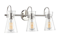 22'' Camellia Polished Nickel 3 Light Bath Vanity