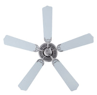 52 Inch Royal Star AC Brushed Nickel Indoor Ceiling Fan 5-Blade Reversible