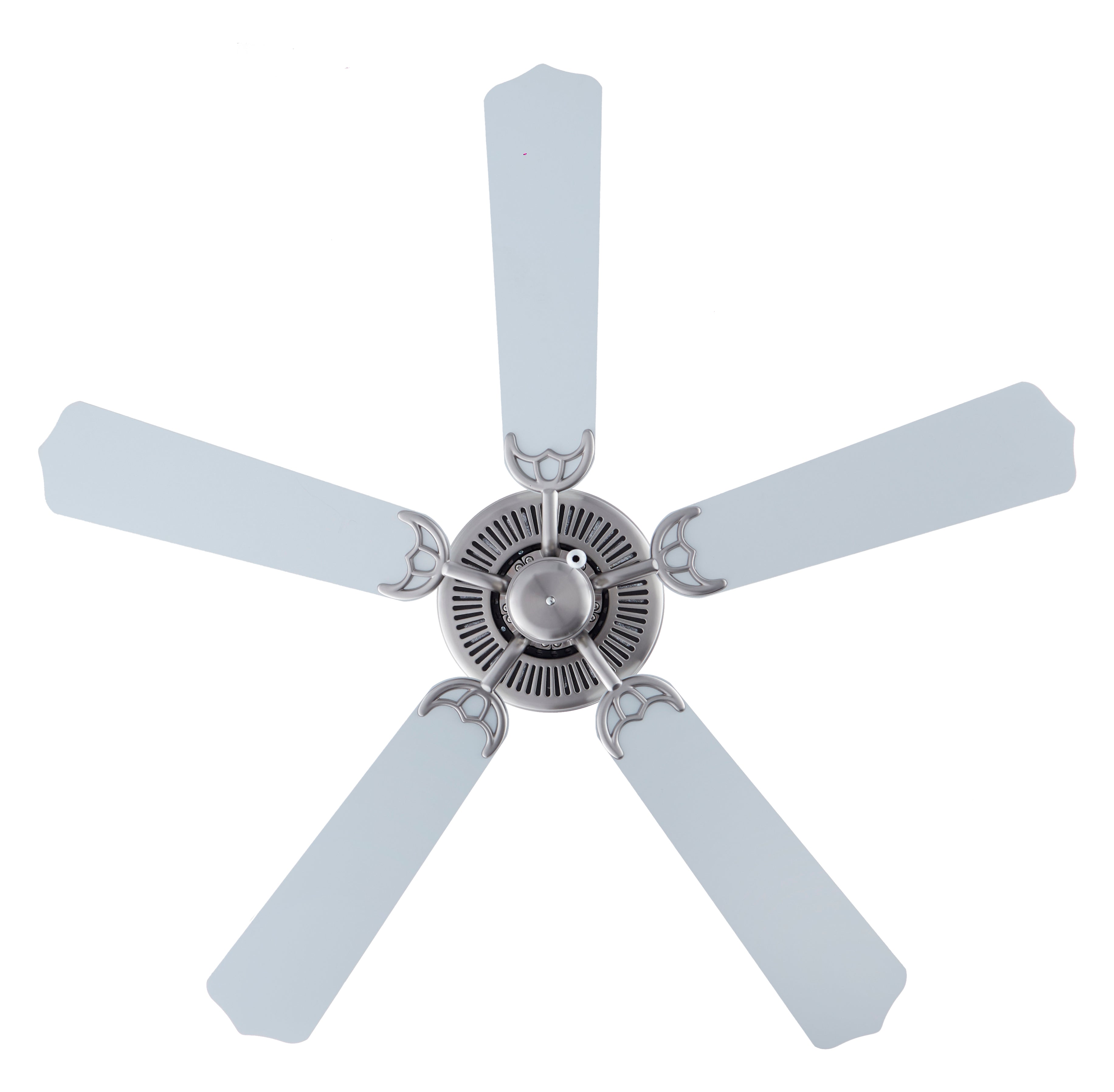 52 Inch Royal Star AC Brushed Nickel Indoor Ceiling Fan 5-Blade Reversible