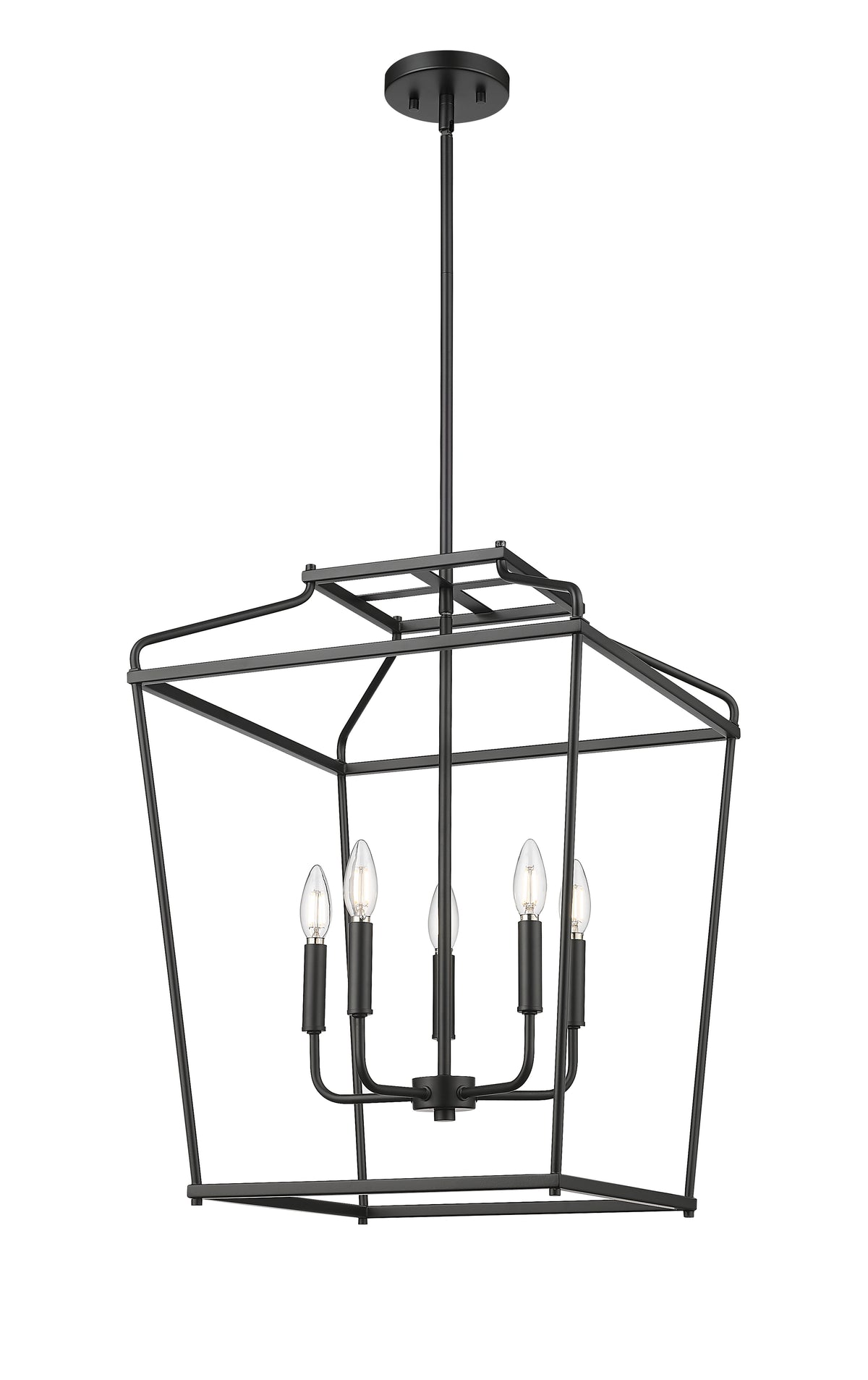 25'' Nellita Matte Black 5 Light Pendant