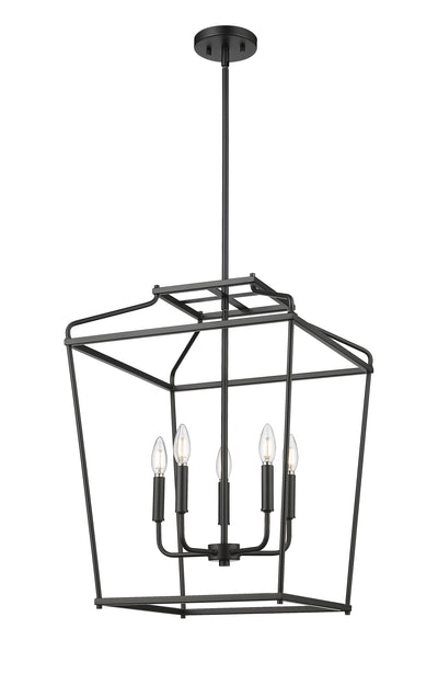 25'' Nellita Matte Black 5 Light Pendant
