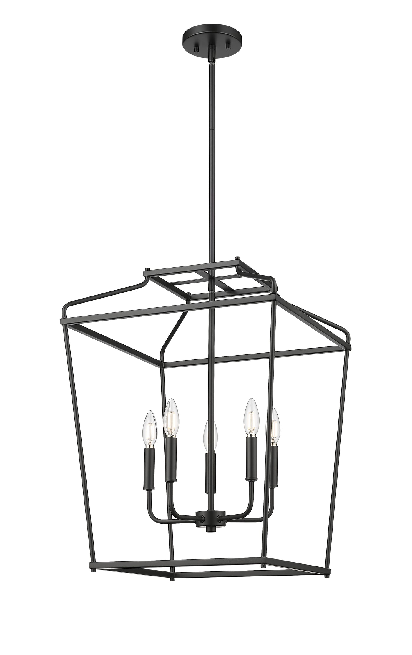 25'' Nellita Matte Black 5 Light Pendant