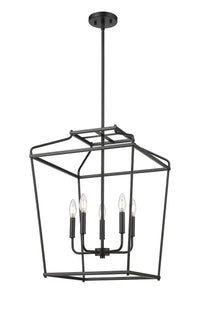 25'' Nellita Matte Black 5 Light Pendant
