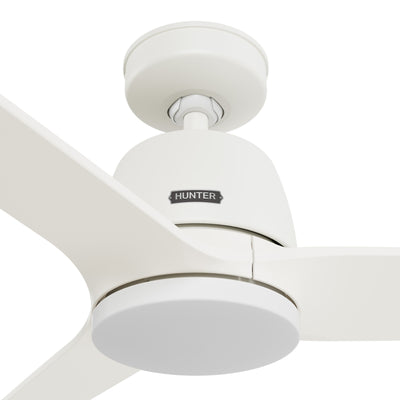 52 inch Malden Matte White Ceiling Fan with LED Light Kit and Handheld Remote