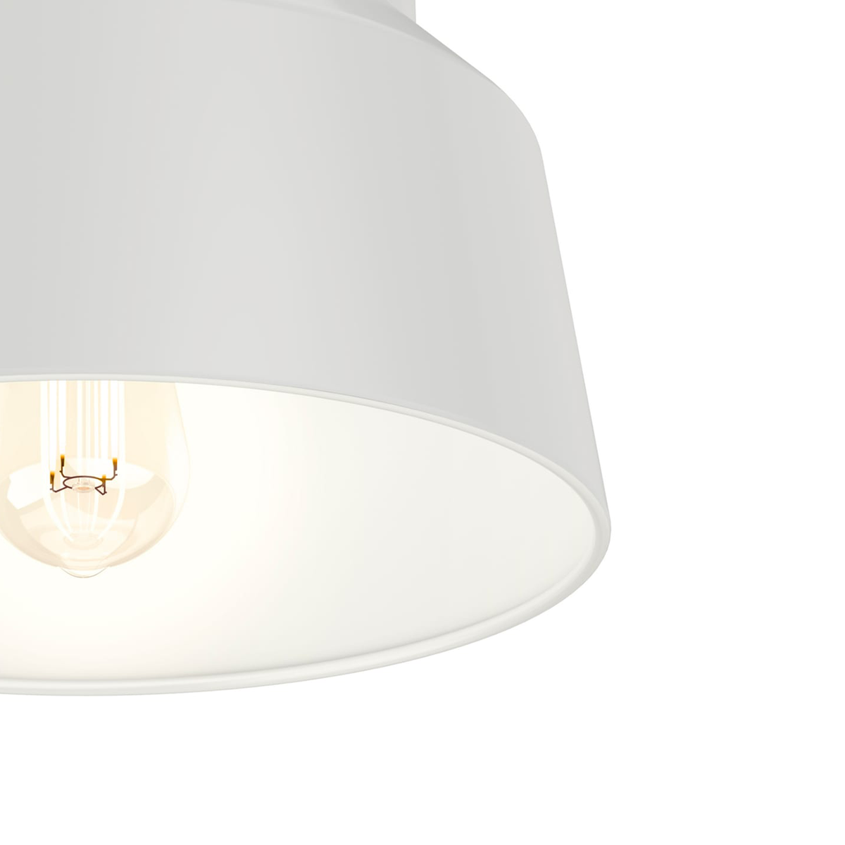Cranbrook 11.5-inch 1-light Dove Grey Flush Mount Ceiling Light with Metal Shade