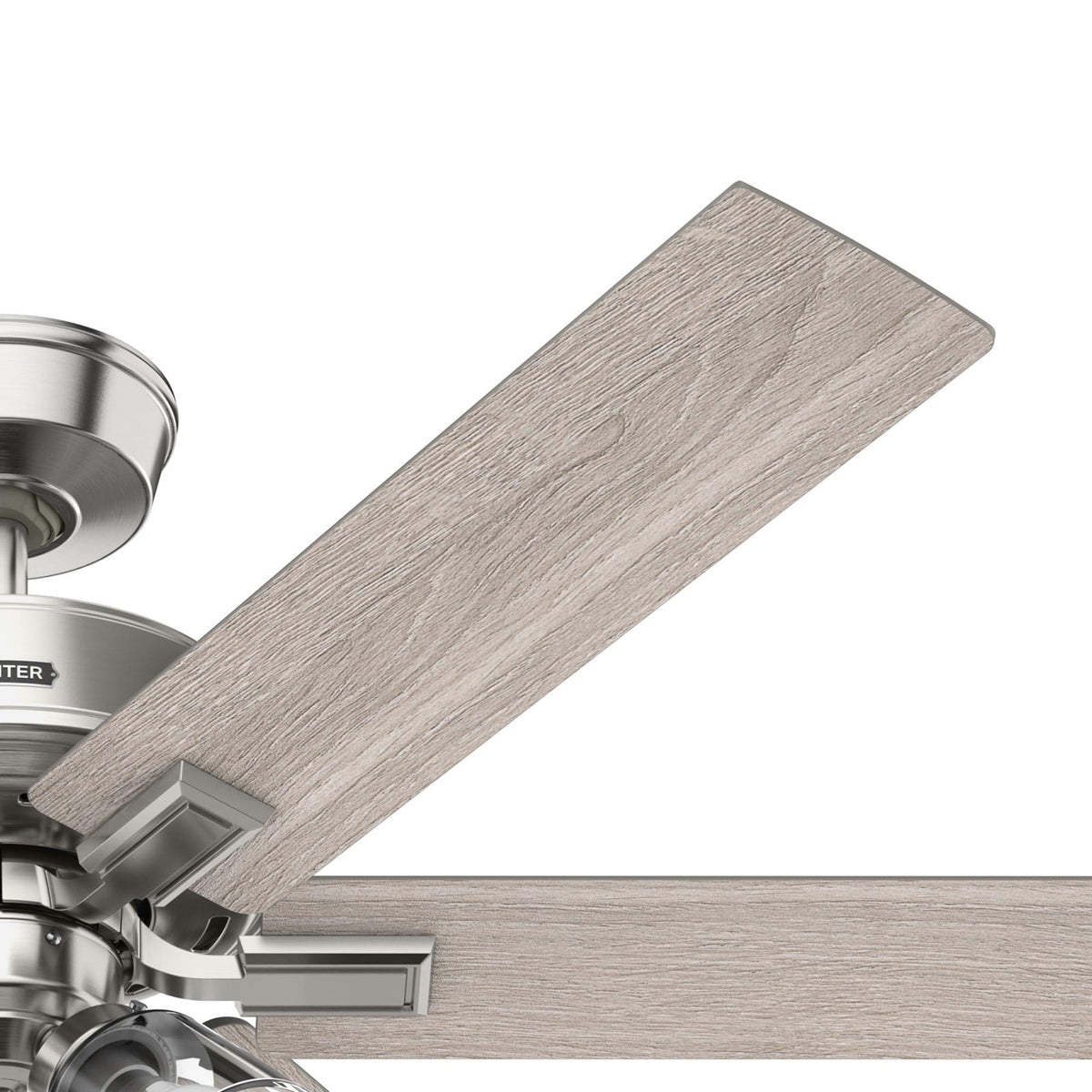 52 inch Fonthill ENERGY STAR® HunterExpress Brushed Nickel Ceiling Fan with LED Light Kit and Handheld Remote