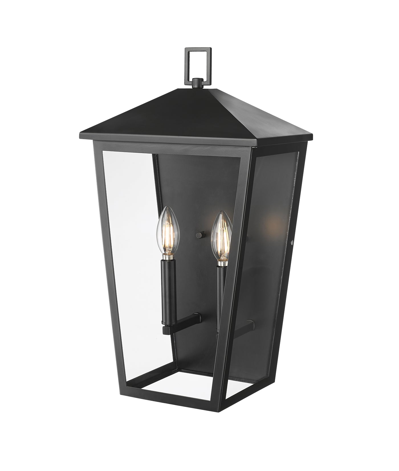 11'' Munger Powder Coated Black 2 Light Wall Sconce