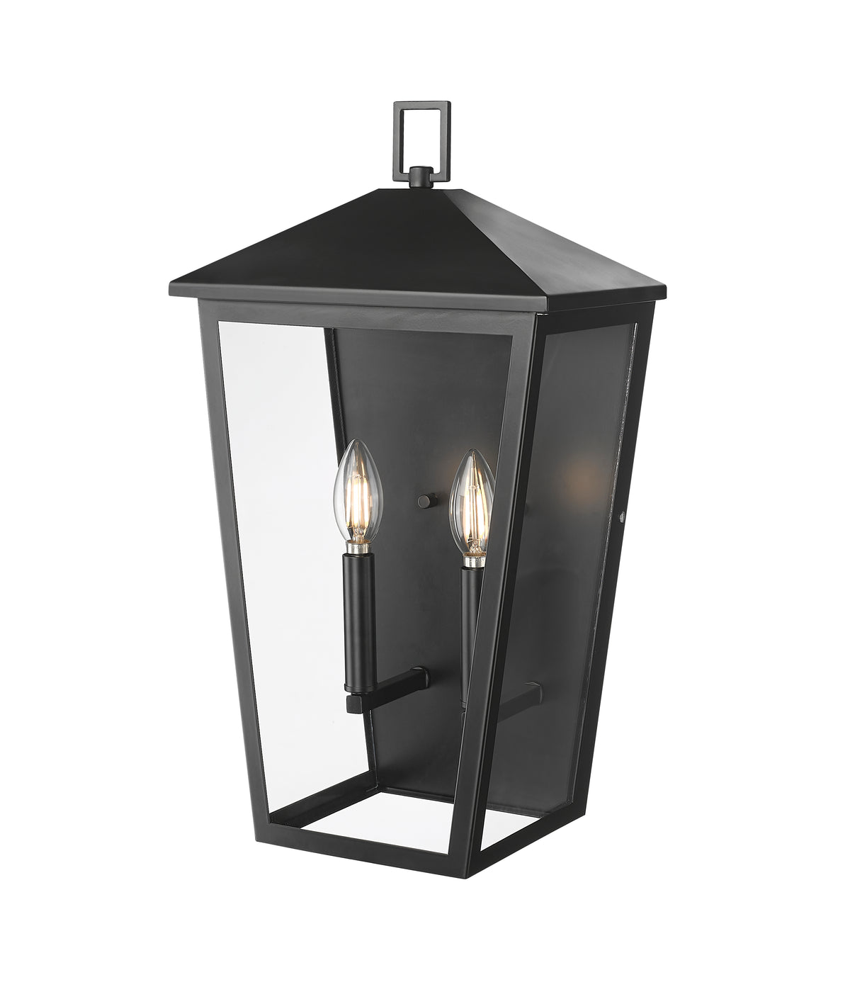 11'' Munger Powder Coated Black 2 Light Wall Sconce