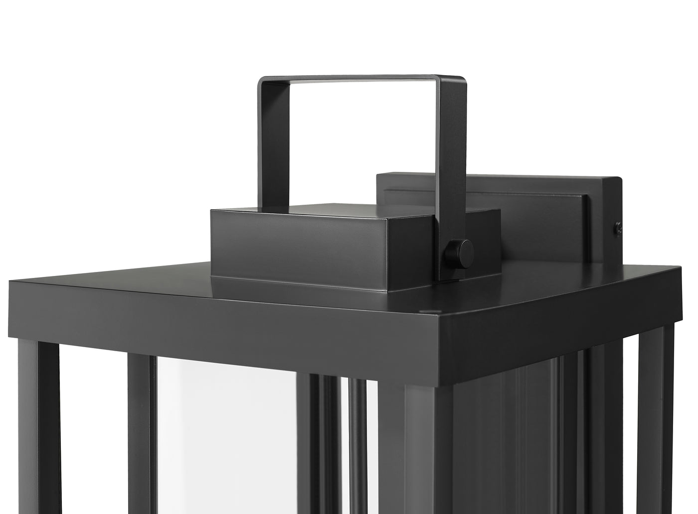 10'' McDonough Powder Coated Black 2 Light Lantern