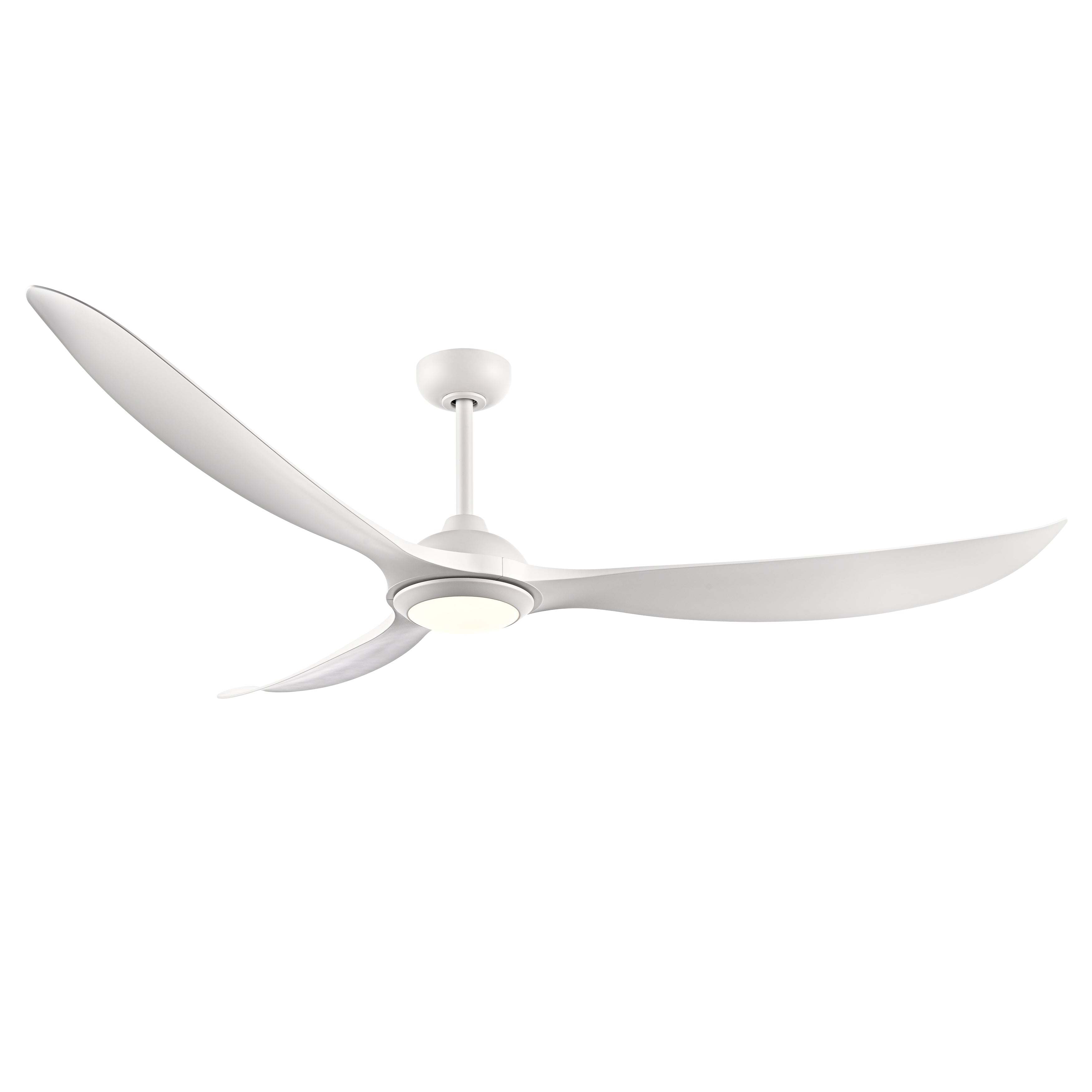 Wynleaf 72'' 3 Blades Matte White Led indoor & Outdoor DC Ceiling Fan With Wall Control