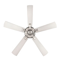 52 Inch Brisden AC Brushed Nickel Indoor Ceiling Fan 5-Blade Reversible