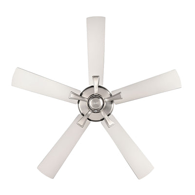 52 Inch Brisden AC Brushed Nickel Indoor Ceiling Fan 5-Blade Reversible