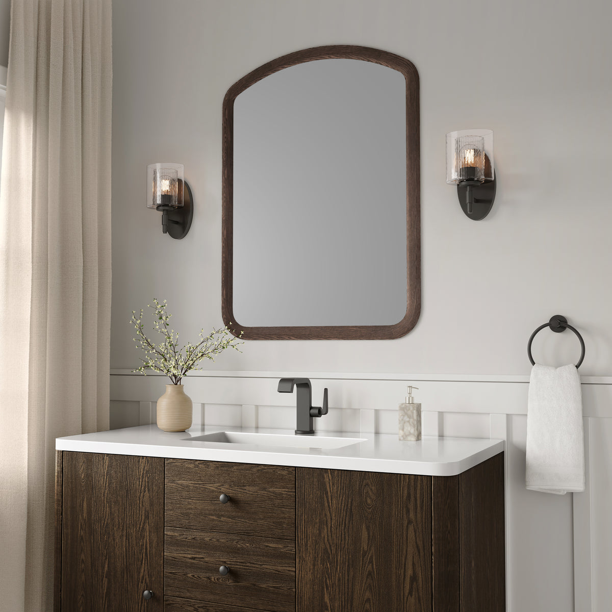 5.5'' Solventa Matte Black 1 Light Wall Sconce