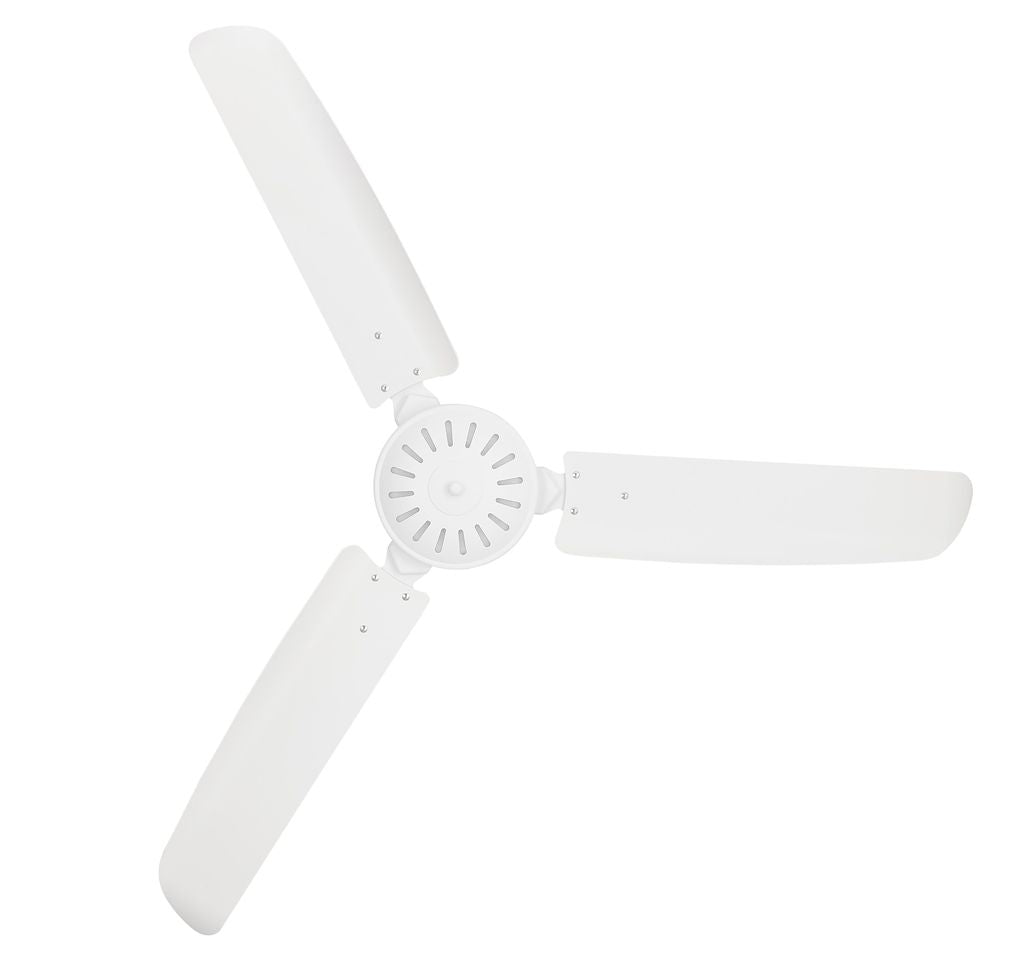 56 Inch Indoor Outdoor White Ceiling Fan in Antique White with Remote