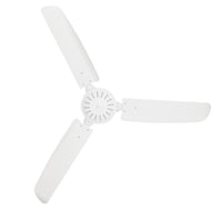 56 Inch Indoor Outdoor White Ceiling Fan in Antique White with Remote