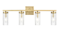 29.75'' Iversen Vintage Brass 4 Light Bath Vanity