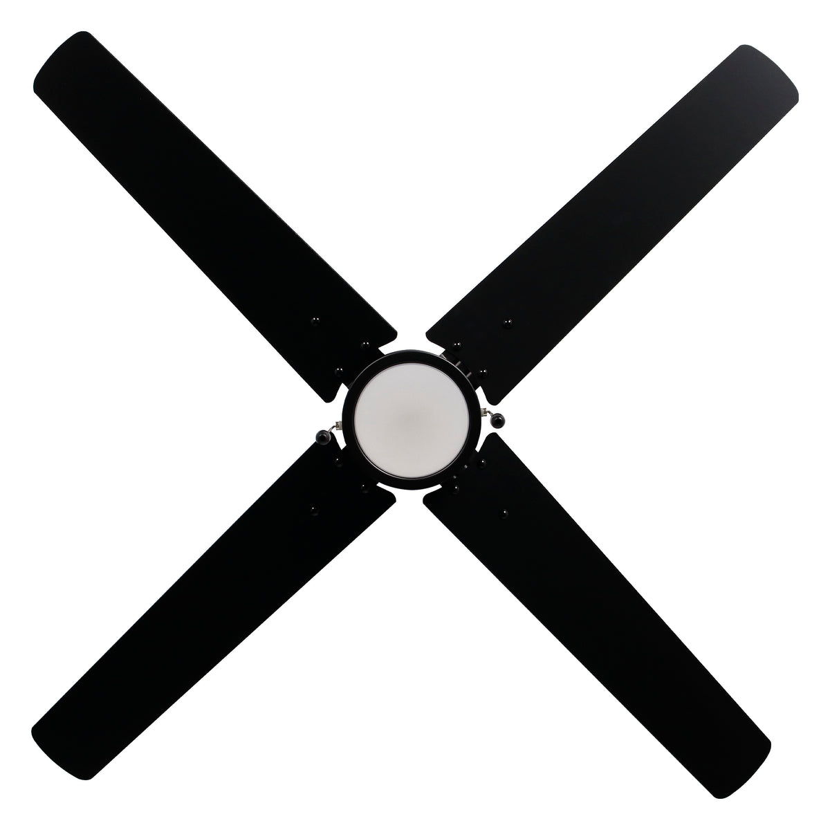 52 Inch Aldea IV AC Matte Black Indoor Ceiling Fan 4-Blade Reversible